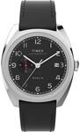 Timex Automatisch Herren Multi Dial Uhr mit Leder Armband Marlin Sub-Dial