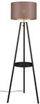 Reality Leuchten Stehleuchte Colette R41561032, Metall Schwarz Matt, Schirm...
