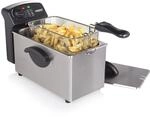 Princess 3L Edelstahl Fritteuse 2000W &ndash; Cool-Zone-Technologie f&uuml;r sauberes...