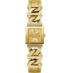 Guess Women's 20.8mm Watch - Gold Tone G-Link Champagne Dial Gold Tone Case