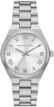 Michael Kors Lennox Watch f&uuml;r Damen, Silberfarbenes Quarz-Dreizeigerwerk mit