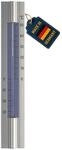 TFA Dostmann Analoges Innen-Au&szlig;en-Thermometer, 12.2045, aus Aluminum, Silber, L 50 x