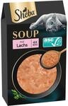 SHEBA Soup Adult Katzen-Nassfutter Portionsbeutel mit Lachs 10 x 4 x 40g, 40er Pack