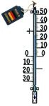 TFA Dostmann Analoges Hauswandthermometer, 12.5002.01, wetterfest, aus Metall,
