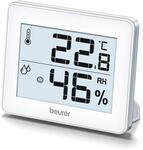 Beurer HM 16 Thermo-Hygrometer, Raumklimakontrolle mittels Temperaturanzeige und