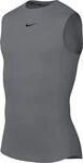 Nike FB7914-084 M NP DF TOP SL Tight Sweatshirt Herren Smoke Grey/Black Gr&ouml;&szlig;e L