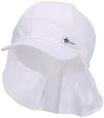 Sterntaler Baby Unisex Schirmm&uuml;tze M&uuml;tze mit Nackenschutz Leinenoptik -
