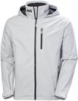 Helly Hansen Men's Crew Hooded Jacket 2.0, Grey Fog, 2XL