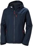 Helly Hansen Damen W Crew Midl Jacke mit Kapuze 2.0, Marineblau, L