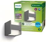 Philips Arbour LED Outdoor ultra effiziente Wandleuchte, 2-flammig/up-down,