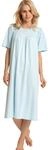 CALIDA Soft Cotton Kurzarm-Nachthemd, L&auml;nge 110cm Damen, aus 100% Baumwolle, mit