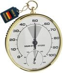 TFA Dostmann Analoges Thermo-Hygrometer, mit Messingring, Tempeartur,