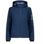 CMP Damen Softshelljacke mit Abnehmbarer Kapuze, Blue-Sky, 34