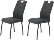 Hela Tische, 2er Set Esszimmerstuhl K&uuml;chenstuhl Elif, Stuhl, Webstoff