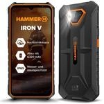 Hammer Iron V Outdoor Handy ohne Vertrag, 12 GB/64 GB, 6320 mAh Akku, 6,5 Zoll HD+