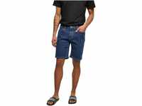 Urban Classics Herren TB4156-Relaxed Fit Jeans Shorts, mid Indigo Washed, 30