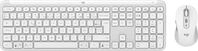 Logitech MK950 Signature Slim kabelloses Tastatur-Maus-Set - Wei&szlig;,...