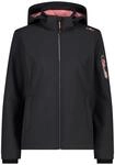 CMP Damen Giacca In Donna Con Cappuccio Removibile Softshelljacke Mit Abnehmbarer