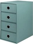 R&ouml;ssler SOHO 4er Schubladenbox aus Papier | B&uuml;ro Organizer Schreibtisch 