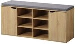Kesper | Schuhschrank mit Sitzkissen, Material: Faserplatte, Ma&szlig;e: B103,5 x...