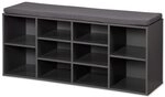 Kesper Schuhschrank mit Sitzkissen, Material: Faserplatte, Ma&szlig;e: B103,5 x H48 cm x