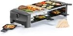 Princess Raclette Grill/Steingrill f&uuml;r bis zu 8 Personen &ndash; mit 8 Pf&auml;nnchen...