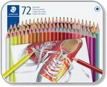 STAEDTLER 175 Buntstifte &ndash; 72 Farben, Metalletui, f&uuml;r die Schule 