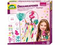 Lena 42700 Bastelset Dreamcatcher Flamingo, 56 Teile Komplettset zum...