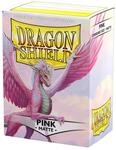 Dragon Shield ART11012 Standard Size Sleeves 100pk-Pink, Matte Pink