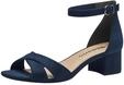Tamaris Damen Sandalette mit Blockabsatz, blau, 36 EU