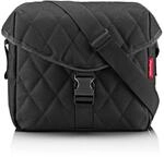 reisenthel saddle bag M rhombus black - Stylische Umh&auml;ngetasche im