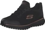 Skechers Damen Squad Sr Trainers, Black Flat Knit /Rose Gold Trim, 36.5 EU