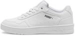 PUMA Damen Court Classy Turnschuhe, White Silver Metallic, 38.5 EU