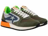 Replay Herren Gms9i .000.c0002t Sneaker, 1526 Green Orange, 46 EU