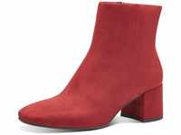 MARCO TOZZI Damen Stiefeletten mit Absatz Elegant Blockabsatz, Rot (Brick), 39