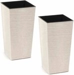 Siena Garden Eco Nizza 2er Set 25cm wei&szlig;
