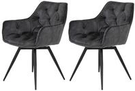 Hela Tische, 2er Set Esszimmer- K&uuml;chensessel Florentina, Bezug Vintage...