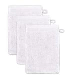 m&ouml;ve Superwuschel Waschhandschuh 15 x 20 cm aus 100% Baumwolle, snow 3er Set