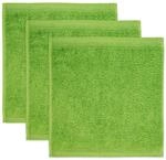m&ouml;ve Superwuschel Seiftuch 30 x 30 cm aus 100% Baumwolle, peridot 3er Set