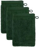 M&ouml;ve Superwuschel Waschhandschuh 15 x 20 cm aus 100% Baumwolle, Cypress 3er Set