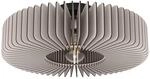 EGLO Deckenlampe Palombaia, runde Deckenleuchte, Wohnzimmerlampe aus Holz in Grau,