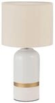 Pauleen 48318 Tischleuchte Glowing Soul E14 max. 20W Creme Stoff, Keramik