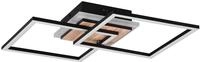 Reality Leuchten LED Deckenleuchte Giro R62793635, Metall Schwarz matt,