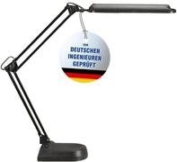 MAUL LED Schreibtischlampe MAULatlantic schwarz Standfu&szlig; schwenkbar | flexibler