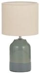 Pauleen 48325 Tischleuchte Sandy Glow E14 max. 20W Creme, Gr&uuml;n Stoff, Keramik