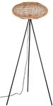 Trio Leuchten Stehleuchte Hedda 412300136, Metall Schwarz matt, Schirm Sisal,...