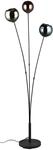 Reality Leuchten Stehleuchte Sheldon R41303017, Metall Schwarz matt, Glas