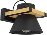 EGLO Wandlampe Maccles, Wandleuchte f&uuml;r innen, FSC100HB, Flurlampe aus schwarzem