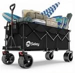 Sekey XXXL Bollerwagen Faltbar 300L 200KG Belastbar, verl&auml;ngerter Faltbollerwagen