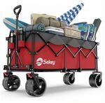Sekey XXXL Bollerwagen Faltbar 300L 200KG Belastbar, verl&auml;ngerter Faltbollerwagen